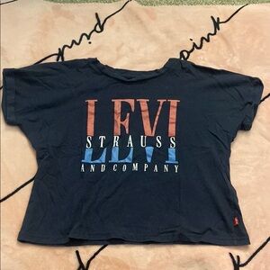 Levi's Kids Black and Blue Logo Tee
